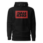 Box Logo Red Cut Hoodie